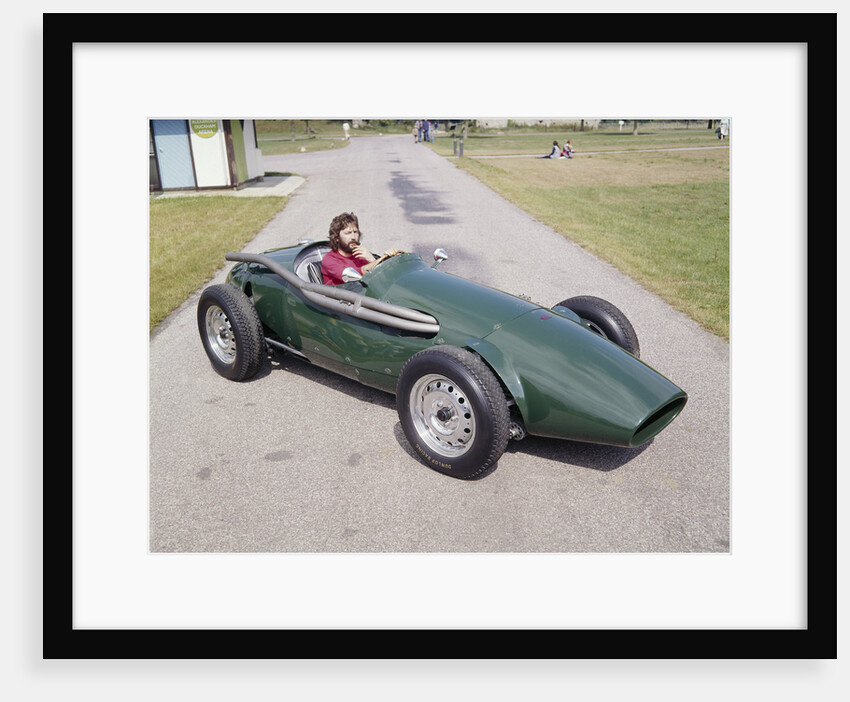 Eric Clapton in a 1955 Connaught by Anonymous