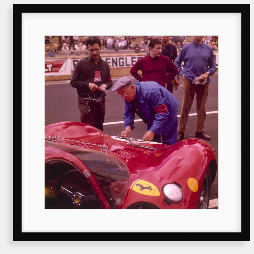 The Ferrari pit, Le Mans, France, 1965 by Unknown