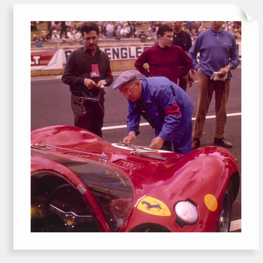 The Ferrari pit, Le Mans, France, 1965 by Unknown