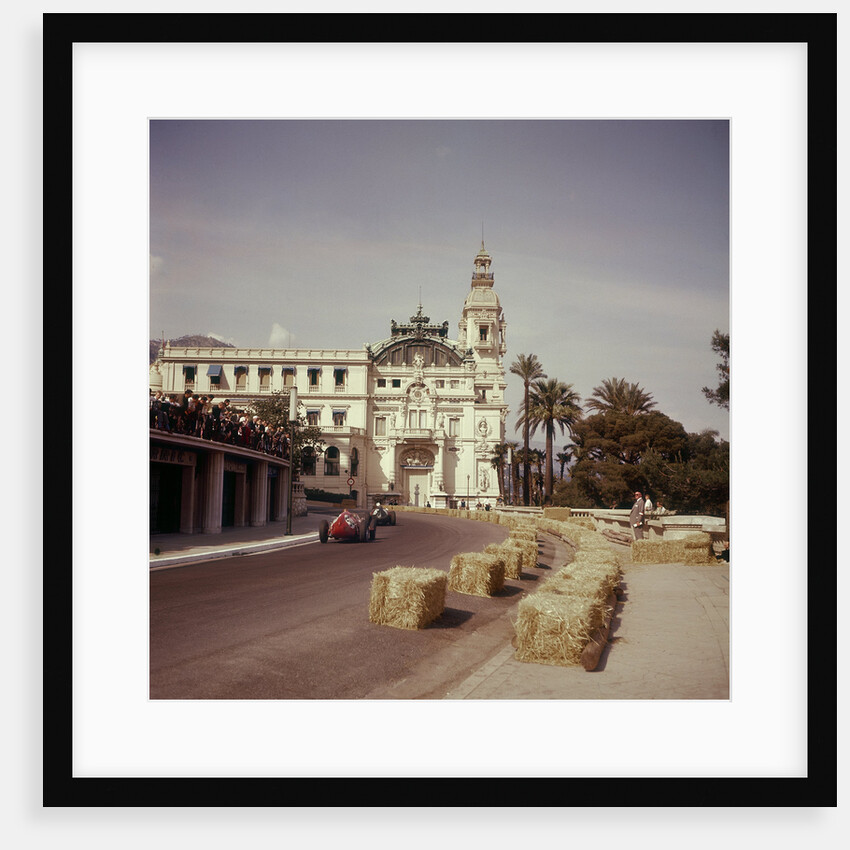Two racing cars taking a bend, Monaco Grand Prix, Monte Carlo, 1959 by Unknown