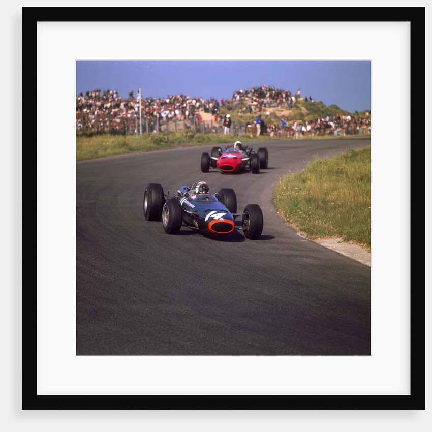 Jackie Stewart in a BRM, at the Dutch Grand Prix, Zandvoort, Holland, 1966 by Unknown