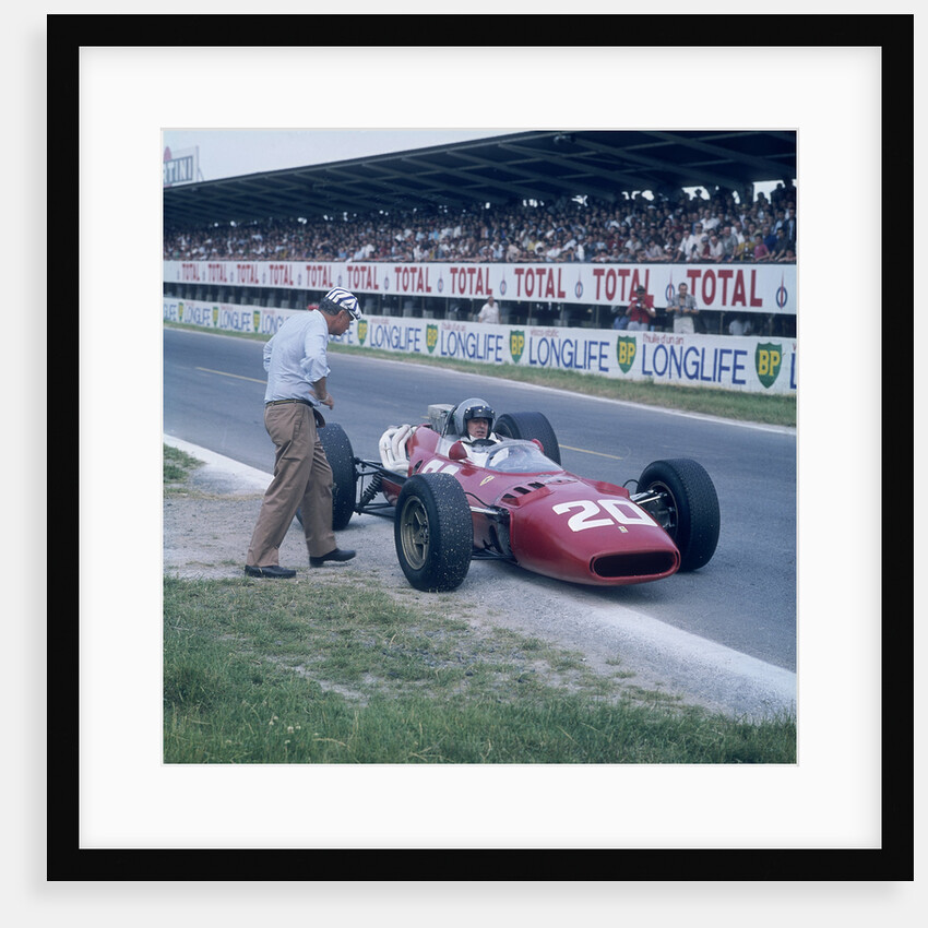 Lorenzo Bandini in a Ferrari 312, French Grand Prix, Reims, France, 1966 by Unknown