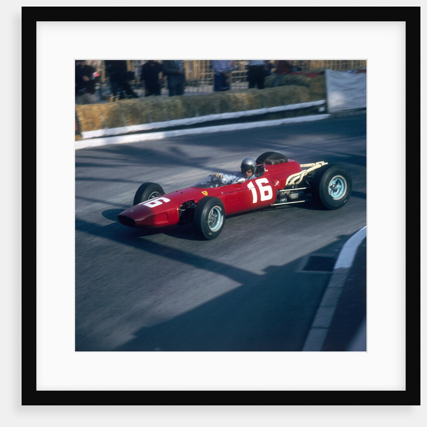 Lorenzo Bandini driving a Ferrari 246, in the Monaco Grand Prix by Anonymous