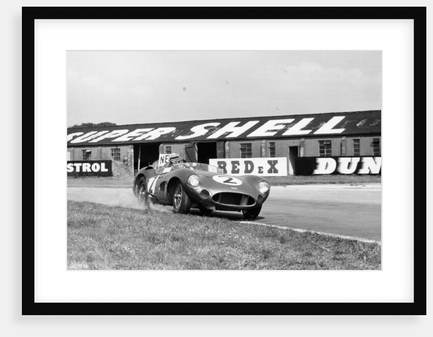 Carroll Shelby driving Aston Martin DBR1, TT race, Goodwood, Sussex, 1959 by Maxwell Boyd