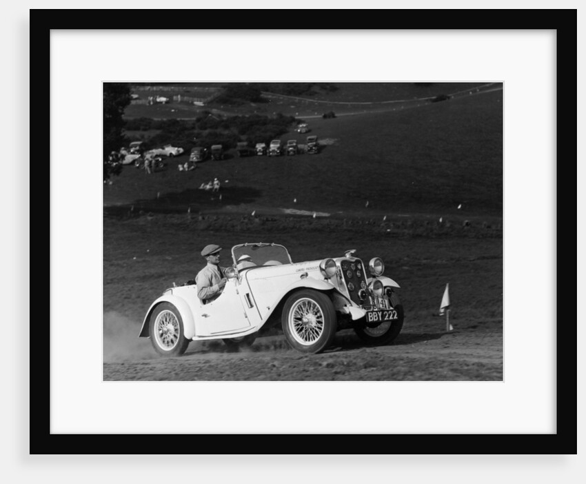 A Singer Nine Le Mans climbing a hill, 1935 by Unknown