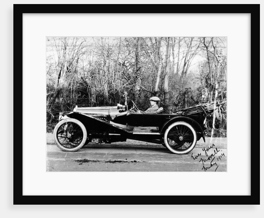 A man at the wheel of a Hispano-Suiza Alfonso XIII, 1914 by Unknown