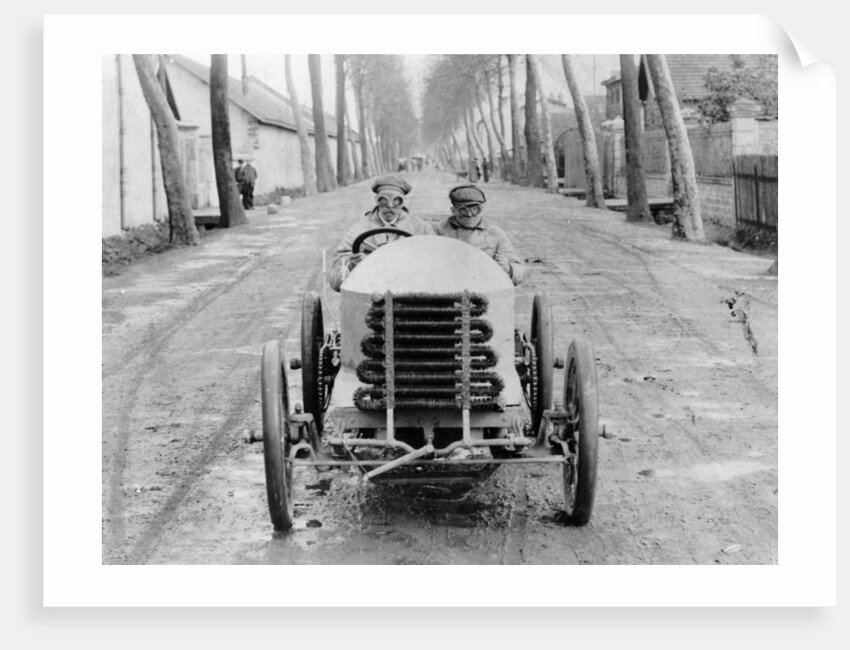 Lorraine Barrow at the wheel of a De Dietrich, Paris to Madrid Race, 1903 by Unknown