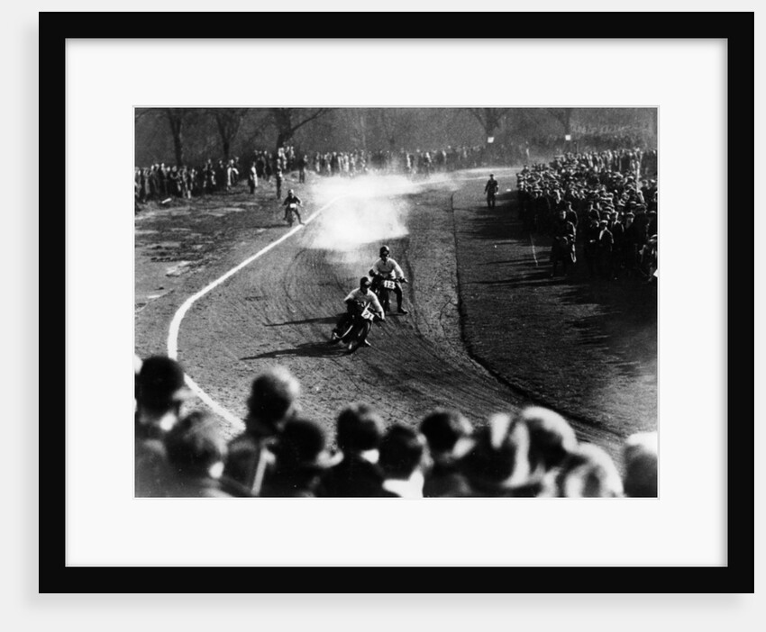 Ivor Creek riding a Norton Model 18, Epping Forest, Essex, February, 1928 by Unknown