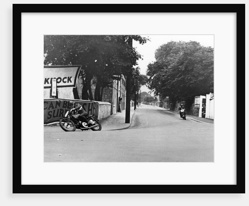 Charlie Dodson on a New Imperial bike, Swords, County Dublin, Ireland, 1934 by Unknown