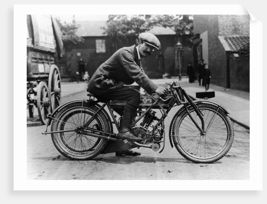 Harry Collier on a Matchless bike, Isle of Man Senior TT, 1912 by Unknown