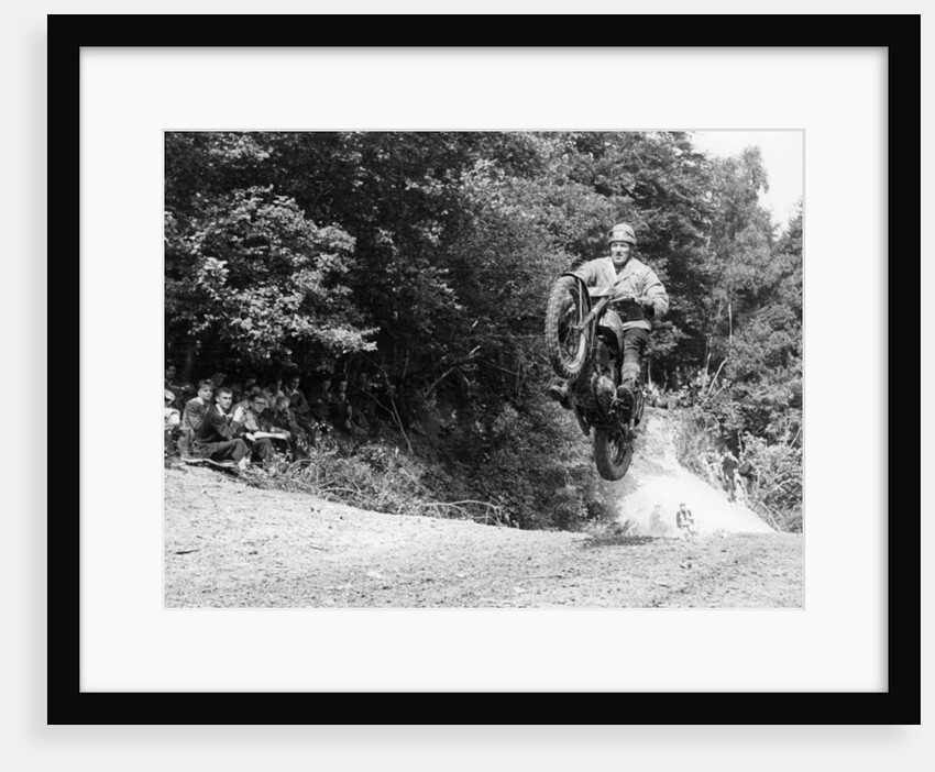 BSA motorbike competing in the Motocross des Nations by Anonymous