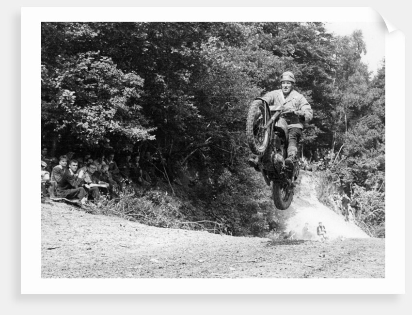 BSA motorbike competing in the Motocross des Nations by Anonymous