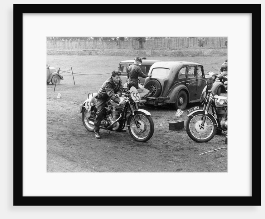 BSA motorbike by Anonymous