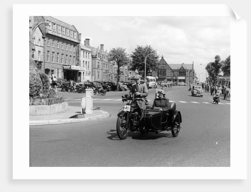 1922 Bradbury motorbike and sidecar, 1955 by Unknown