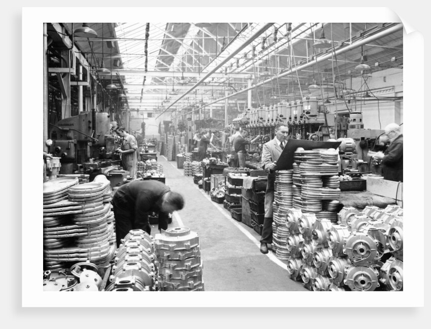 Machine shop at Ariel Motors, c1950 by Unknown