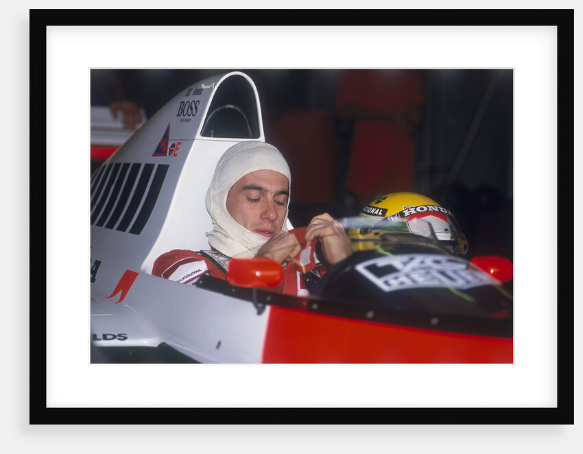 Ayrton Senna in his McLaren-Honda, British Grand Prix, Silverstone, Northamptonshire, 1989 by Unknown
