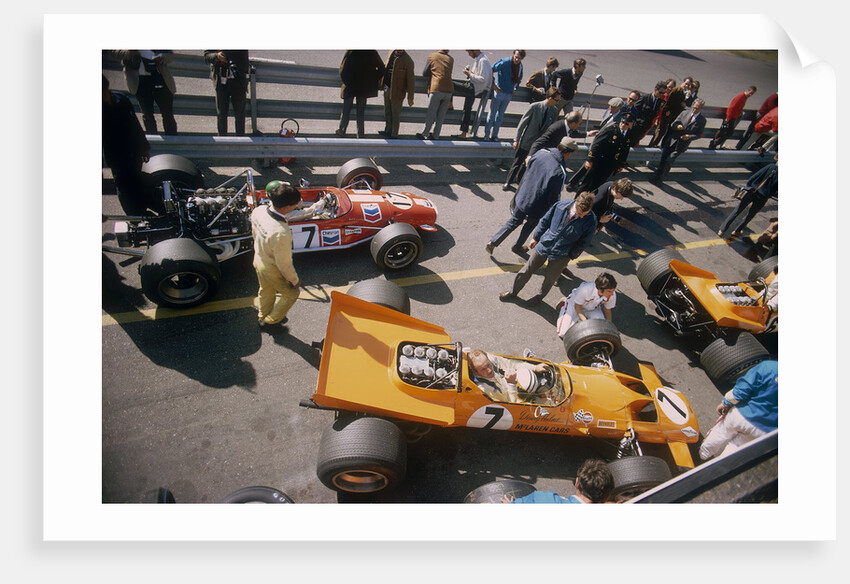 Denny Hulme's McLaren Ford at the British Grand Prix, Silverstone, Northamptonshire, 1969 by Unknown