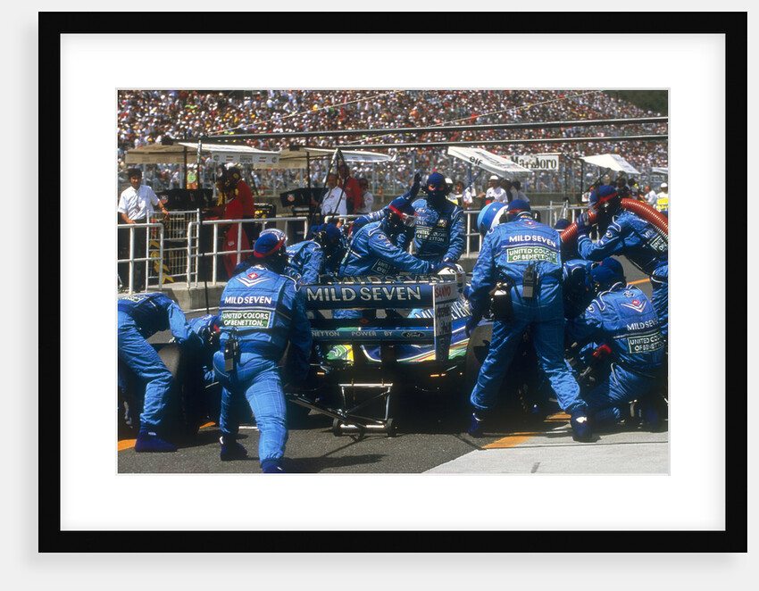 Pit stop for Michael Schumacher's Benetton-Ford, 1994 by Unknown