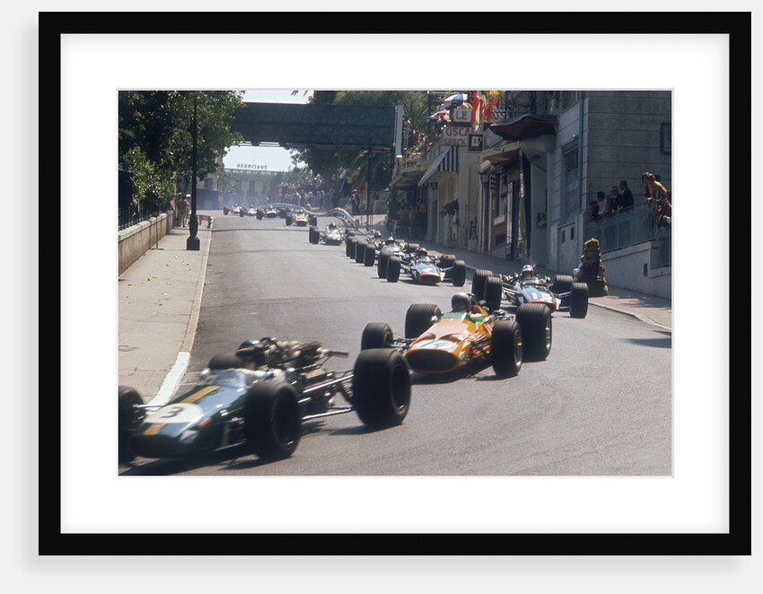 Action from the Monaco Grand Prix, 1968 by Unknown