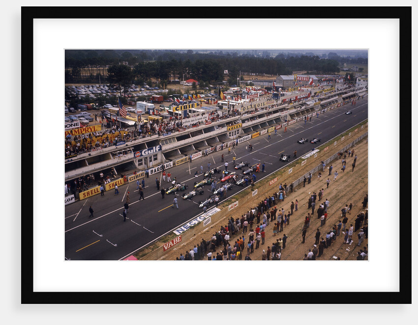 Starting grid of the French Grand Prix, Le Mans, 1967 by Unknown