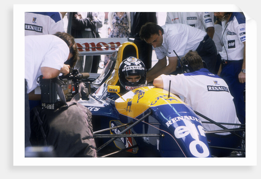 Damon Hill in his Williams-Renault, 1993 by Unknown