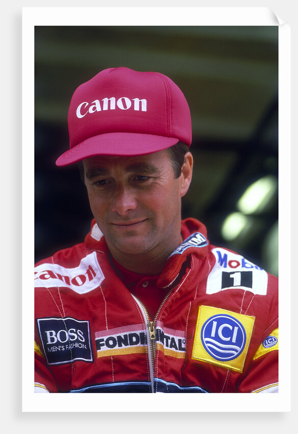 Nigel Mansell at the British Grand Prix, Silverstone, Northamptonshire, 1988 by Unknown