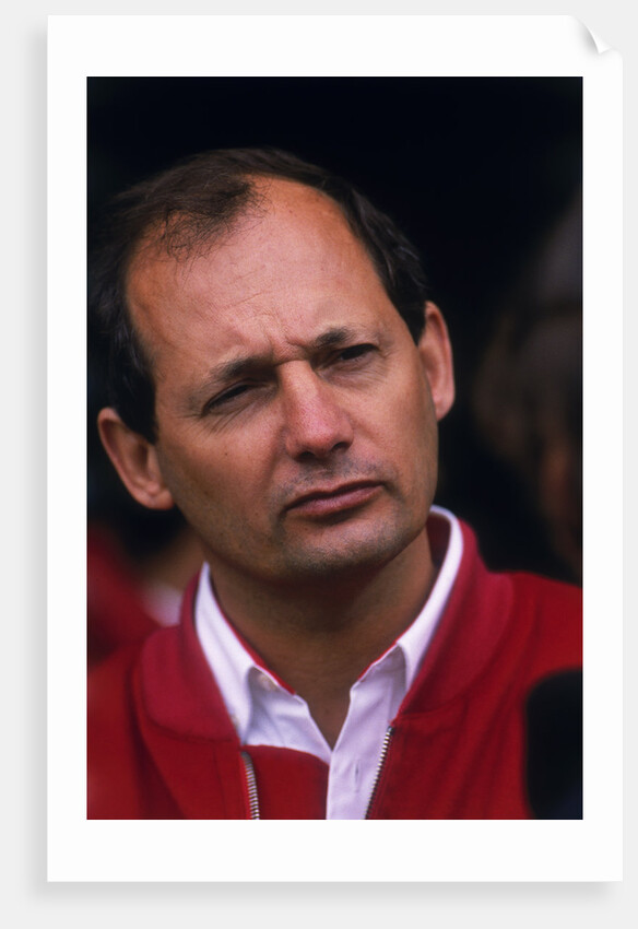 Ron Dennis, McLaren Formula 1 team manager, British Grand Prix, Silverstone, Northamptonshire, 1989 by Unknown