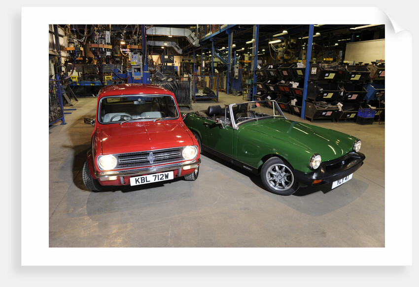 Austin Mini 1275 GT 1980 and MG Midget 1979 by Simon Clay