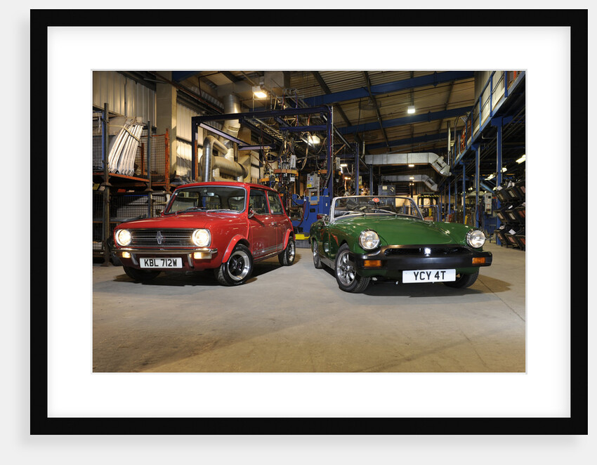 Austin Mini 1275 GT 1980 and MG Midget 1979 by Simon Clay