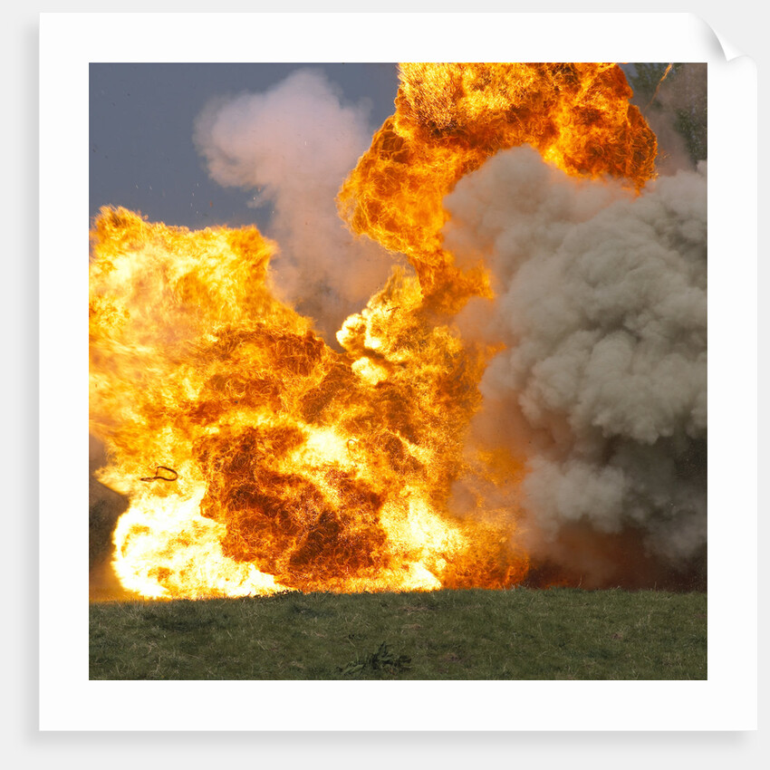 Car explosion by Unknown