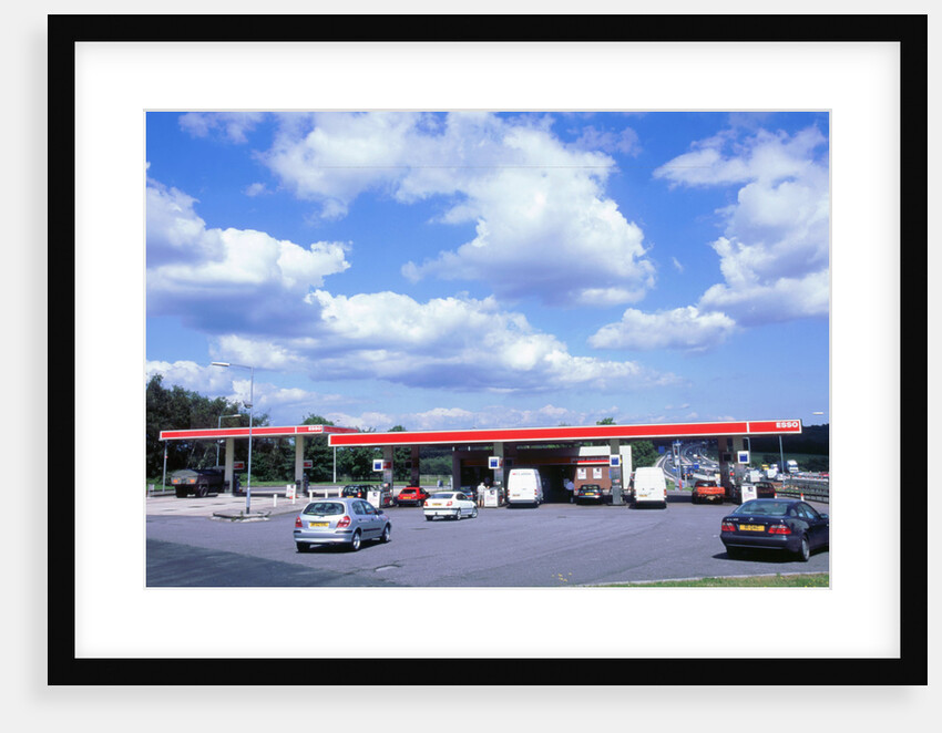 Petrol Station at Rownhams Services on M27 Motorway by Unknown