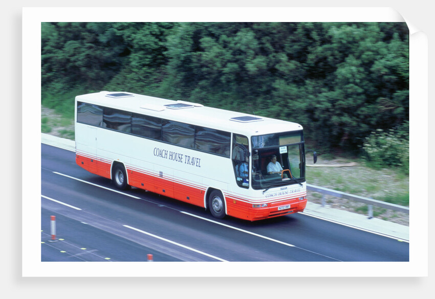 2002 Coach on M27 motorway by Unknown