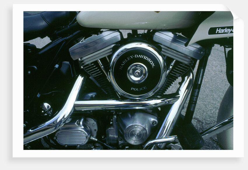 Engine of 1994 Harley Davidson police bike by Unknown