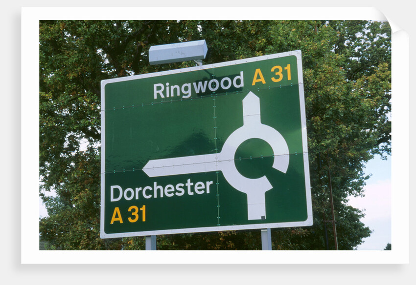 Road sign. A road by Unknown