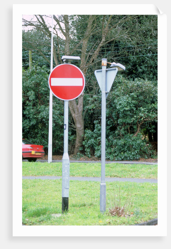 No Entry, Road sign by Unknown