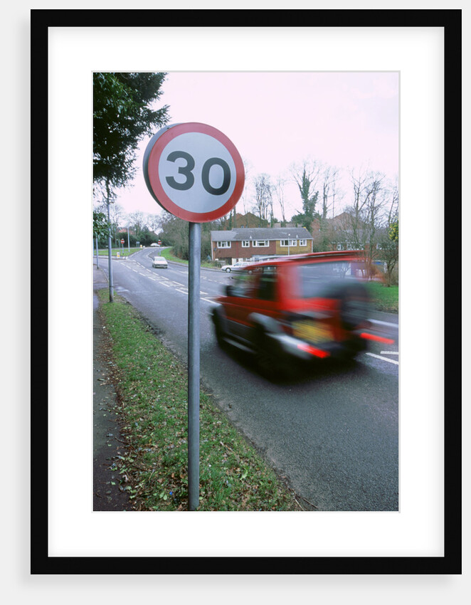 30 mph speed limit sign by Unknown