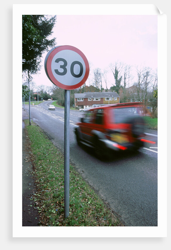 30 mph speed limit sign by Unknown