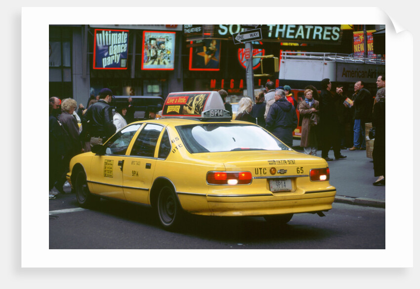 New York Yellow Taxi cab, 1995 by Unknown