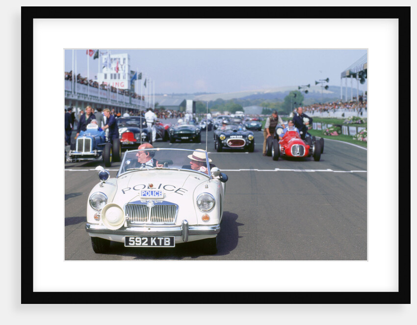 1998 Goodwood revival.MGA police car,on  starting grid by Unknown