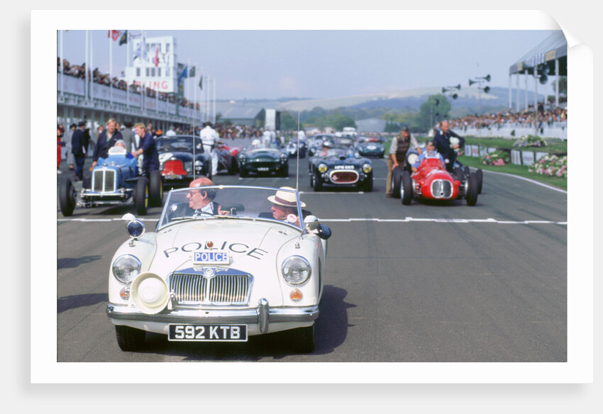 1998 Goodwood revival.MGA police car,on  starting grid by Unknown