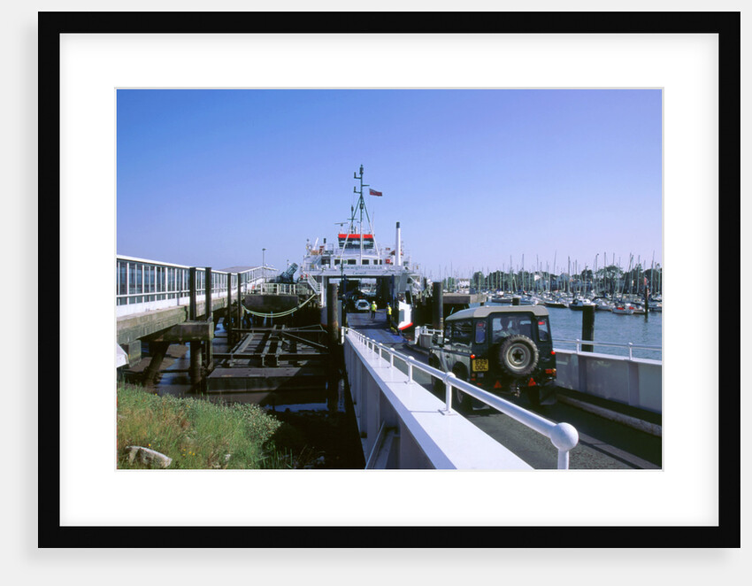 Lymington Car Ferry bound for Yarmouth, Isle of Wight, 2000 by Unknown