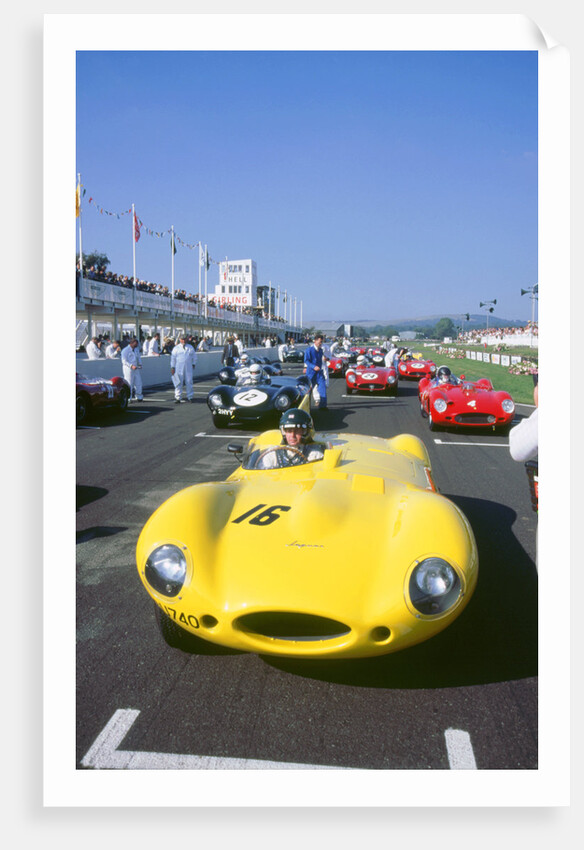 1998 Goodwood revival meeting. Jaguar D type, Martin Brundle by Unknown