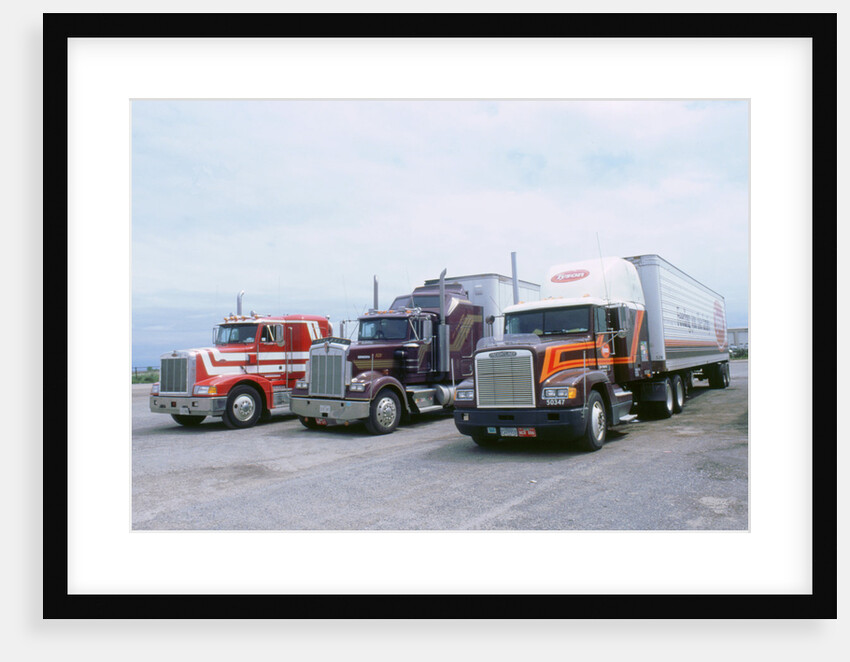 American Trucks at Truckstop in USA by Unknown