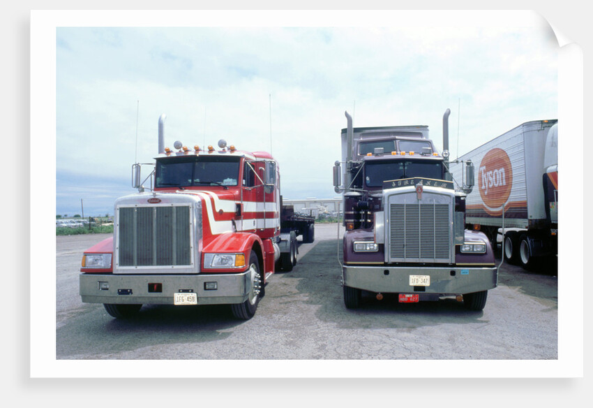 American Trucks at Truckstop in USA by Unknown