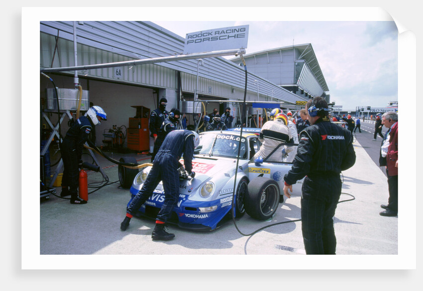 1999 Porsche 911 GT2 in pits.FIA GT Silverstone 500 by Unknown
