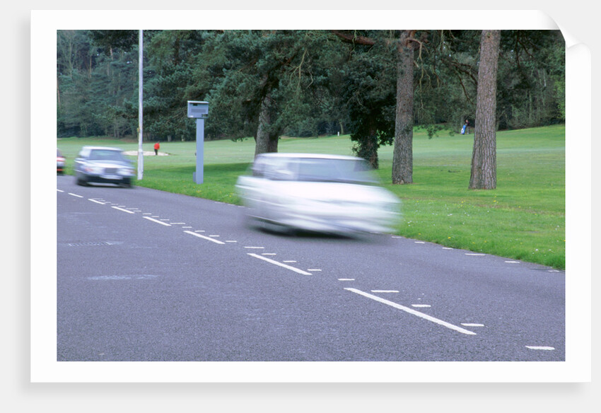 Speed Camera and road markings by Unknown