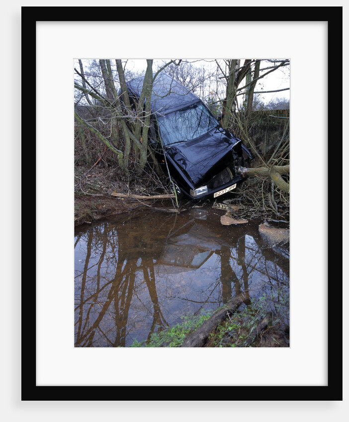 Fiat Panda crashed by Unknown