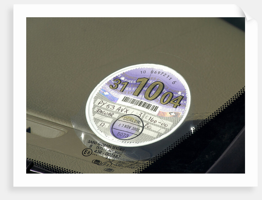 UK Tax Disc by Unknown