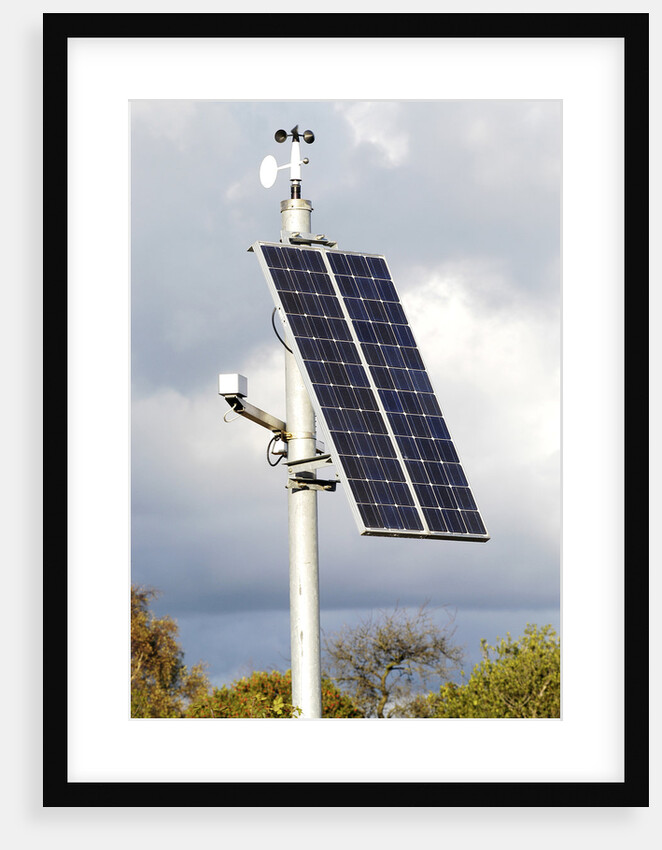 Solar Panel powering roadside equipment by Unknown