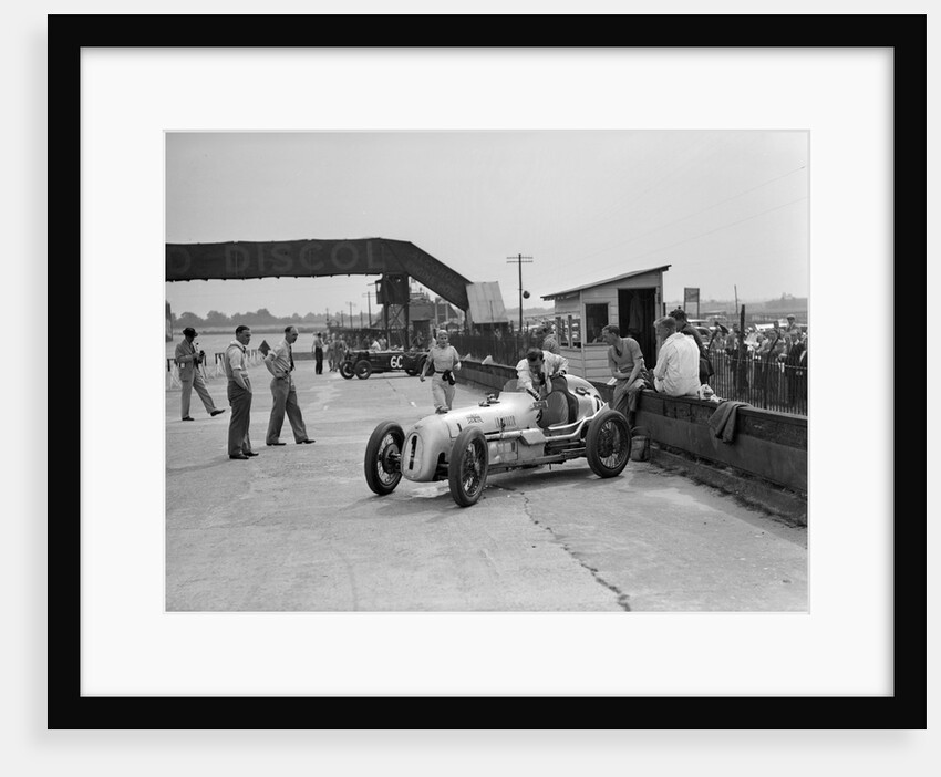 Kay Petre in an Austin 7 works team racing car, Brooklands, 1937 by Bill Brunell